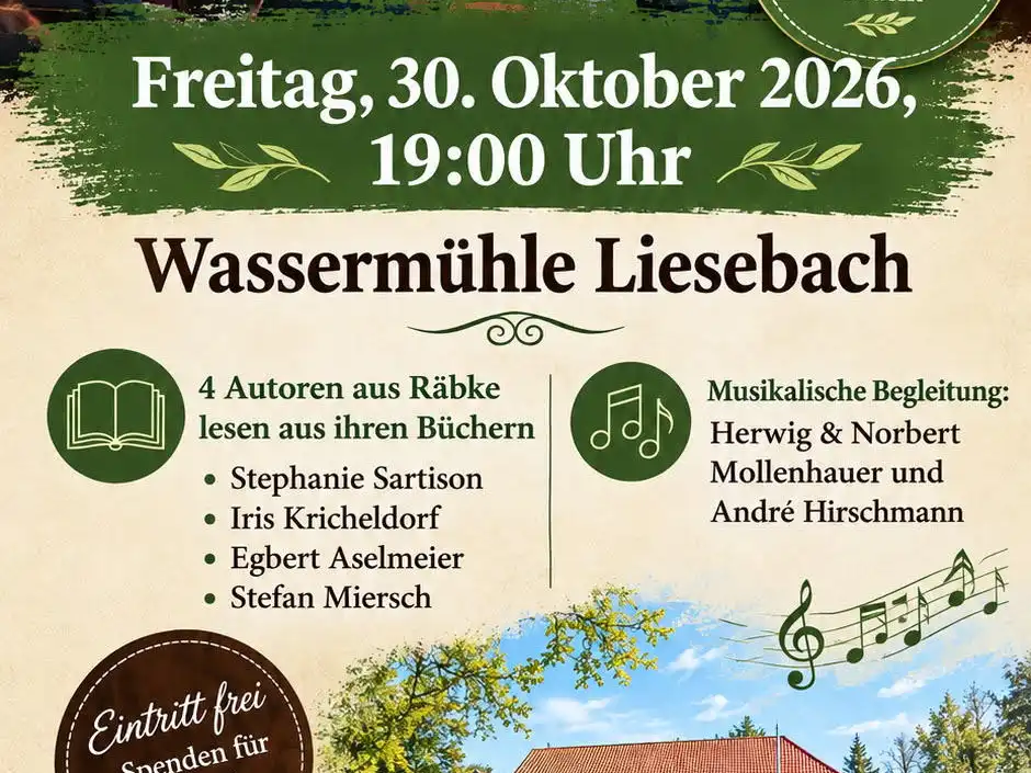 Mühlen-Lesung 30.10.2026